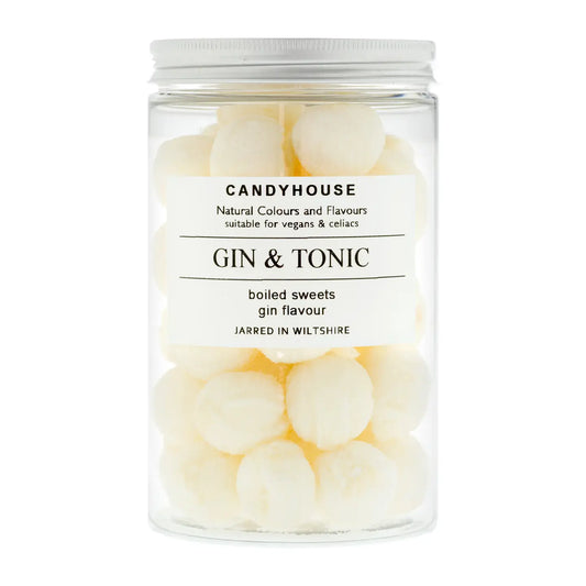 Gin & Tonic Hard Boiled Sweets in Tall Jar