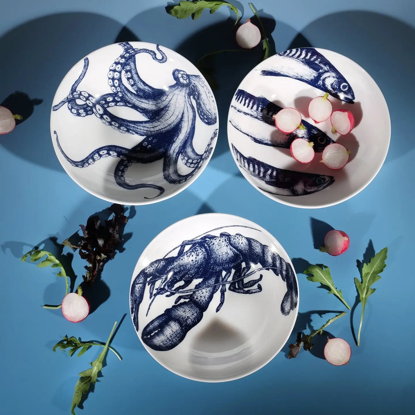 Bone China Octopus Bowl