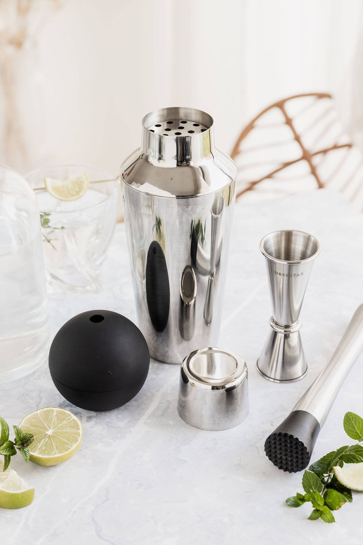 Cocktail Making Gift Set - Silver