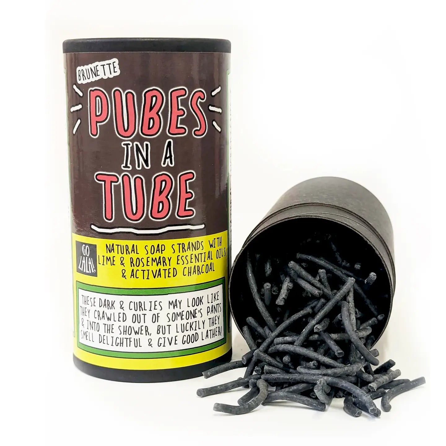 Brunette Pubes in A Tube - Soap Strands with Lime & Rosemary
