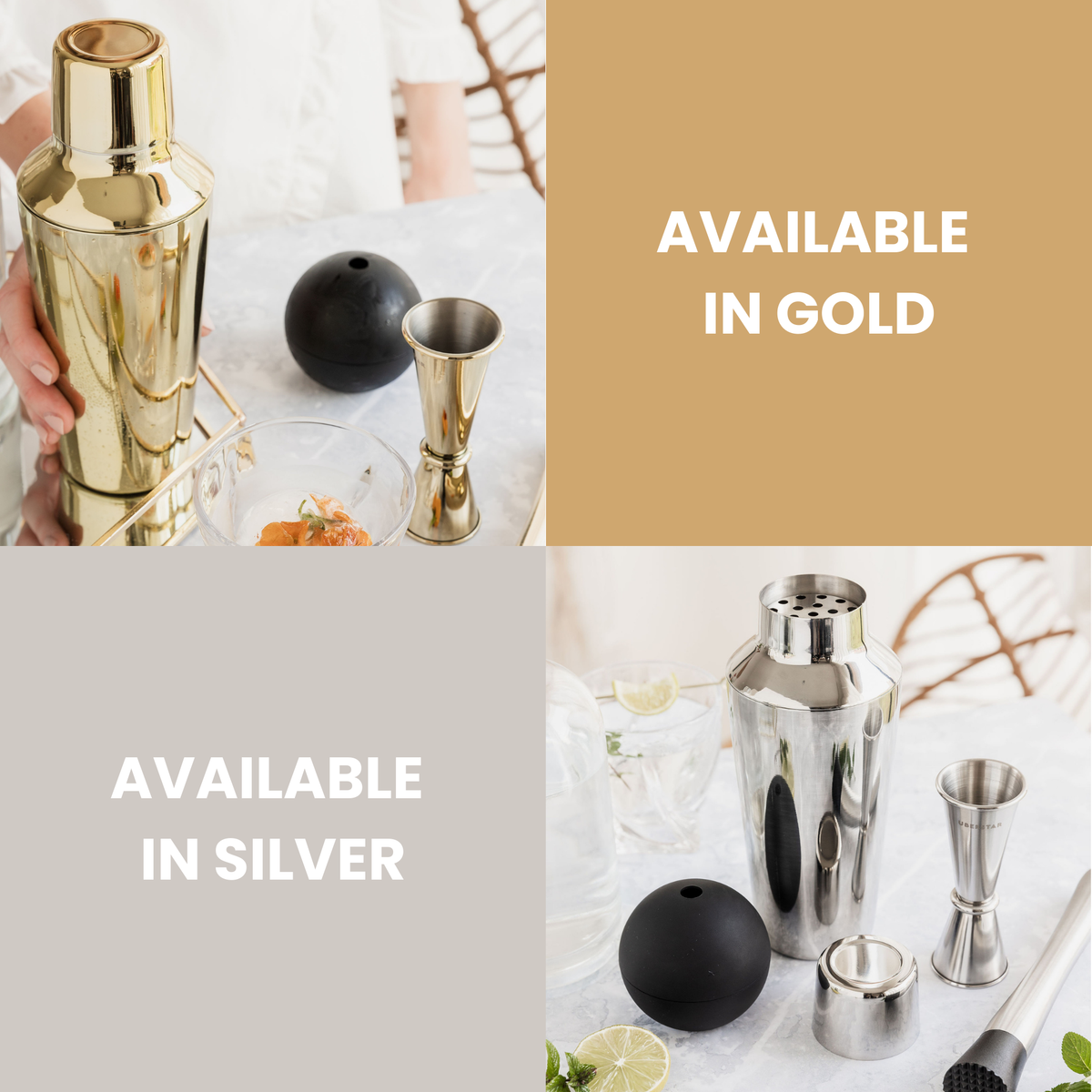 Cocktail Making Gift Set - Silver