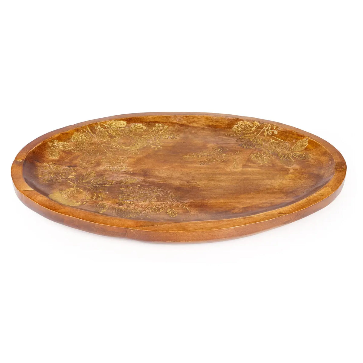 Oval Wooden Tray - Fig & Pomegranate