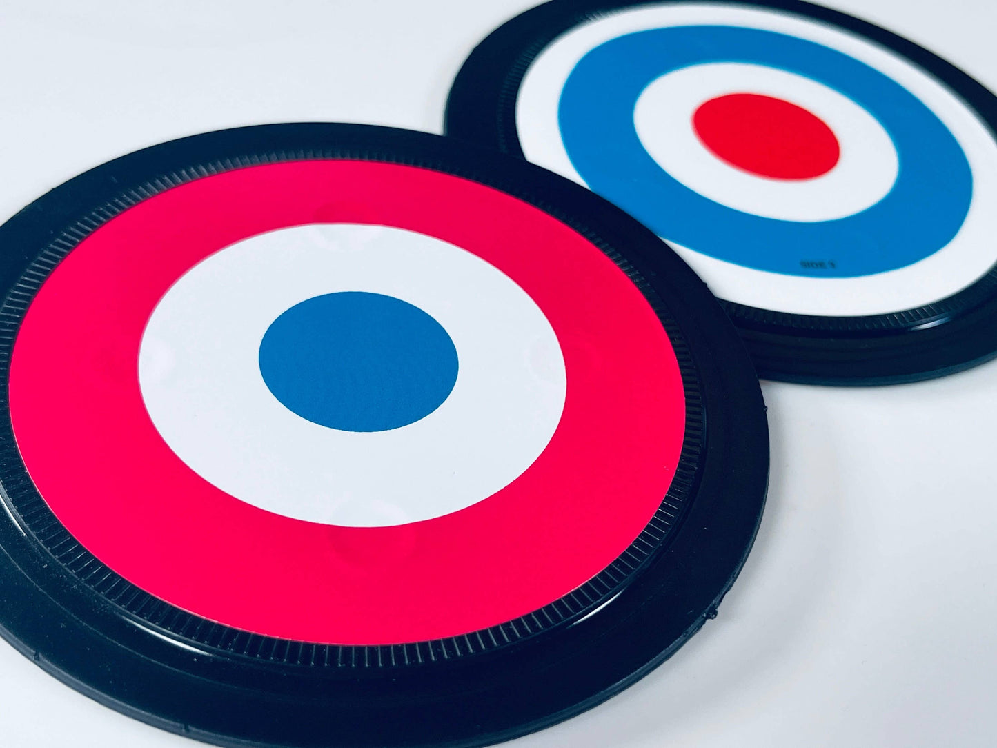 2 Mod coasters. The Jam and The Who. Roundel. Target.