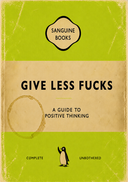 A4 "Give less F#$ks "Unframed 1
