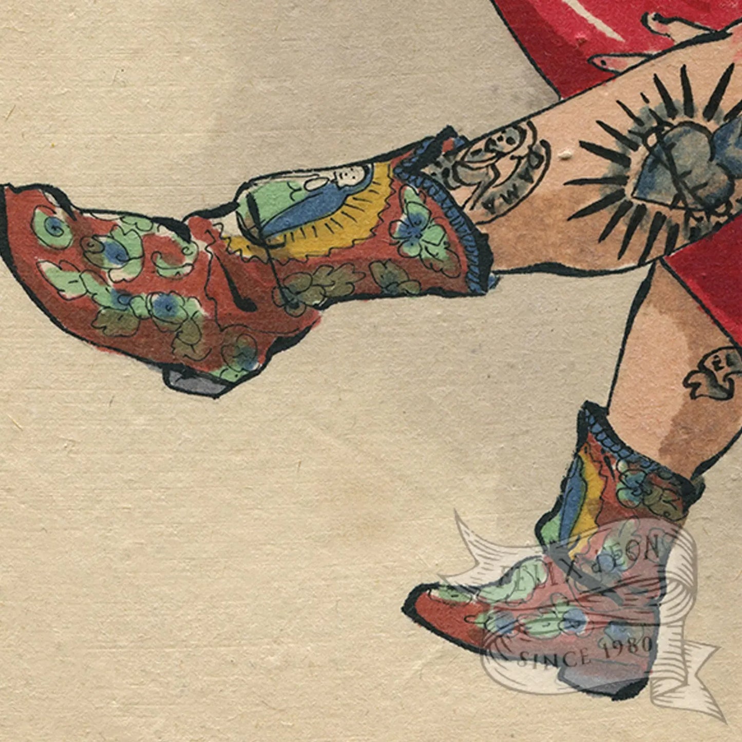"Amor Picante" Print by Felix d'Eon Feet