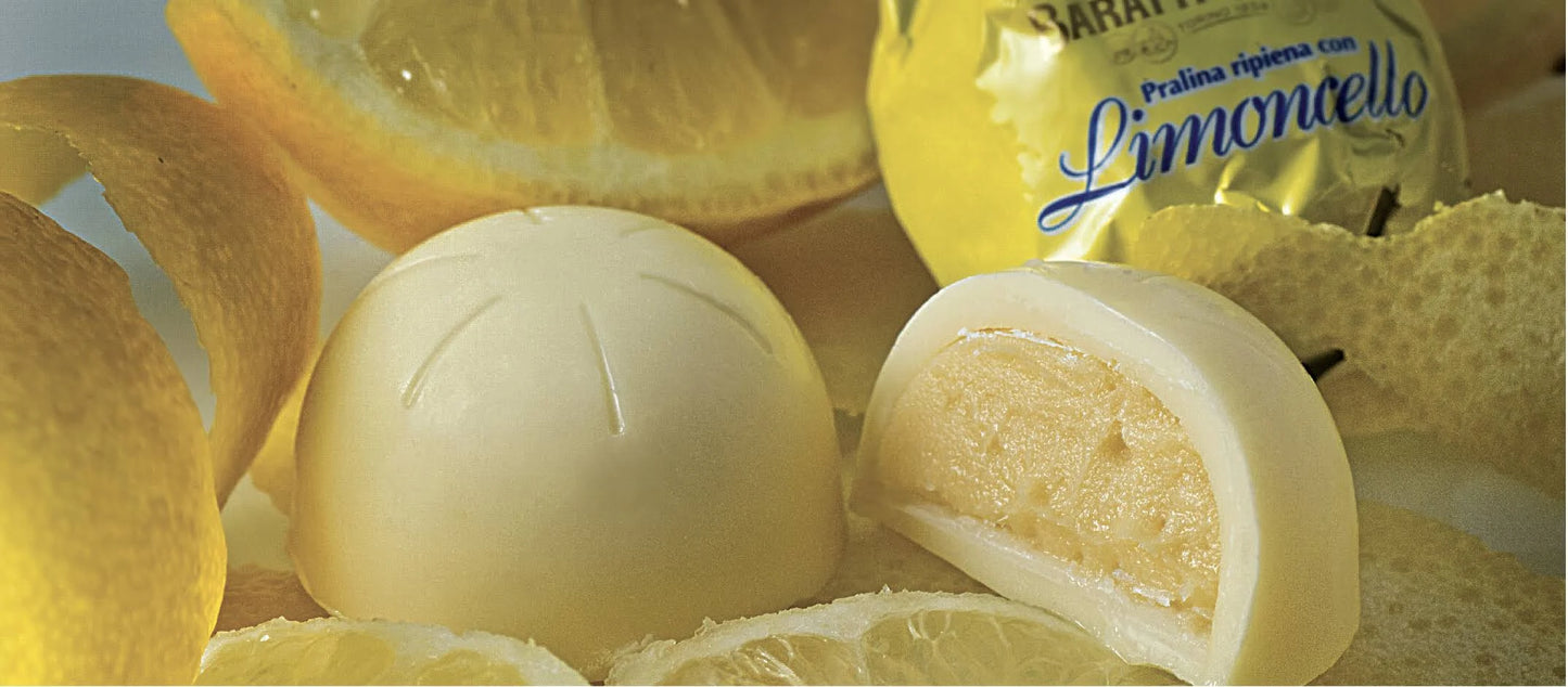 Baratti & Milano Limoncello Chocolates – Italian White Chocolate Pralines Box - 150g 2