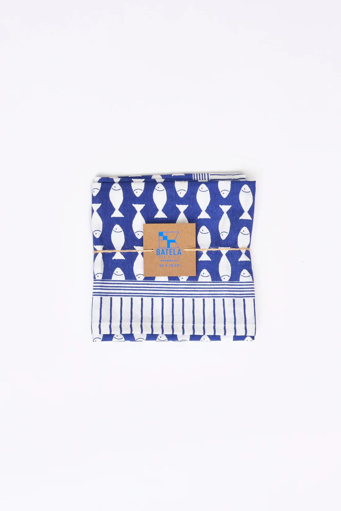 Batela Fish Print Cotton Tea Towel#1