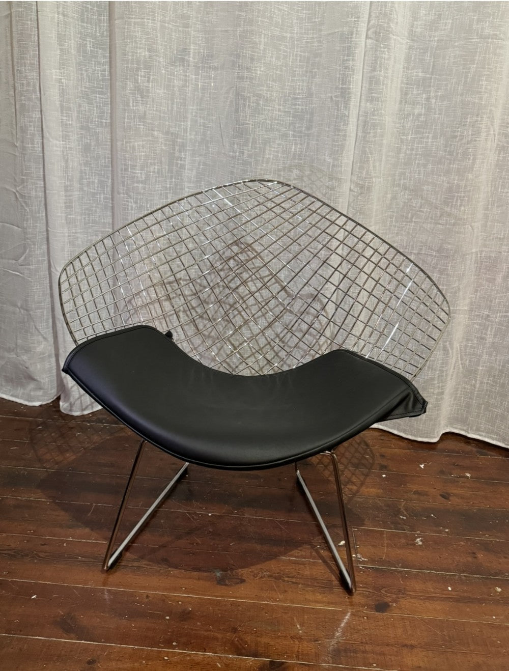 Bertoia Wire Diamond Style Chairs – Chrome Mesh Design