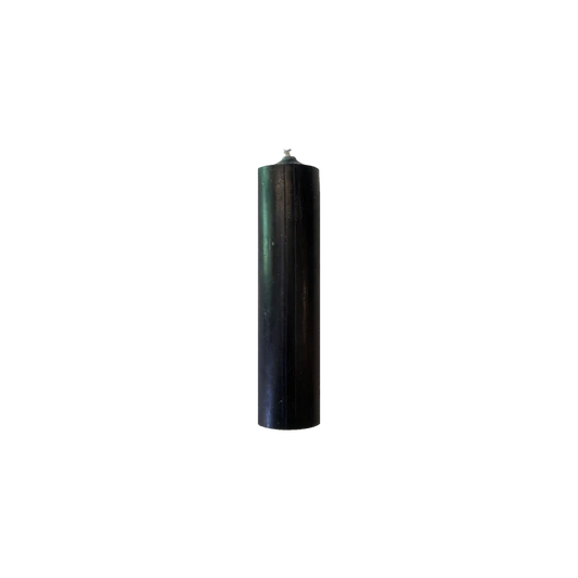 Black Short 4"/10cm Dinner Candles 1