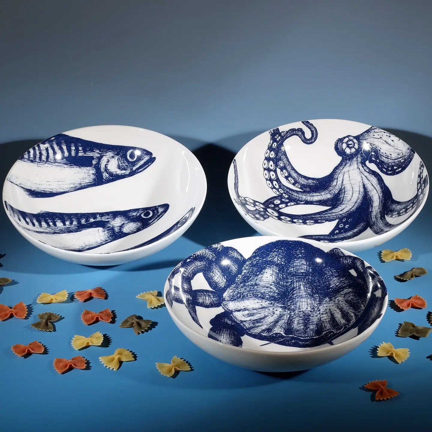 Bone China Crab Pasta Bowl 3