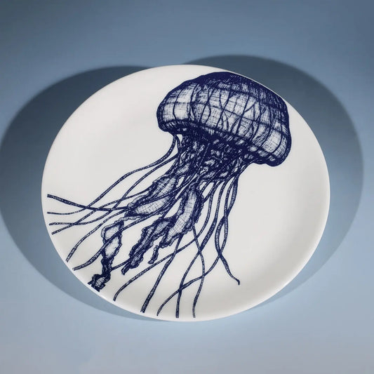 Bone China Jellyfish Dinner Plate -1