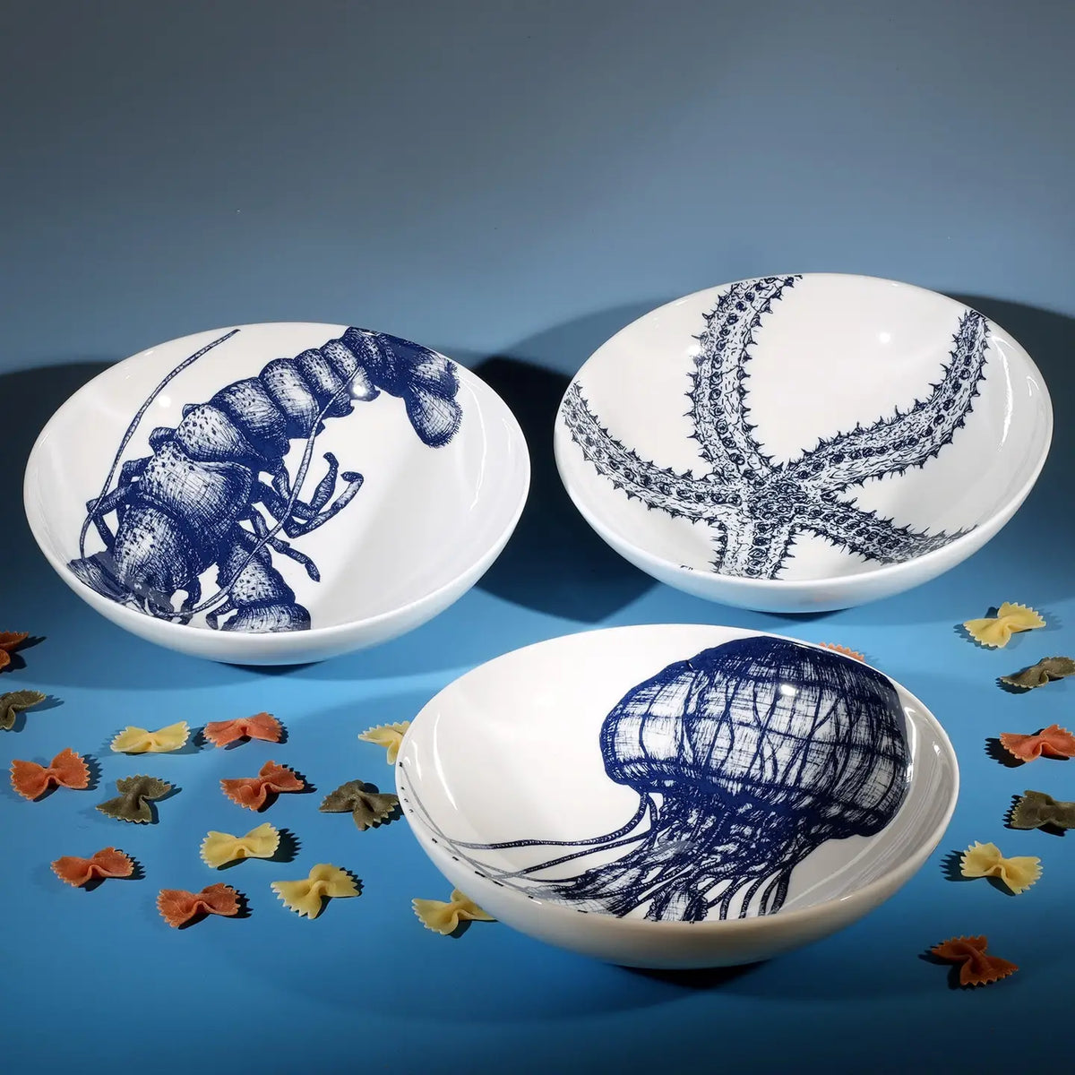 Bone China Jellyfish Pasta Bowl 3