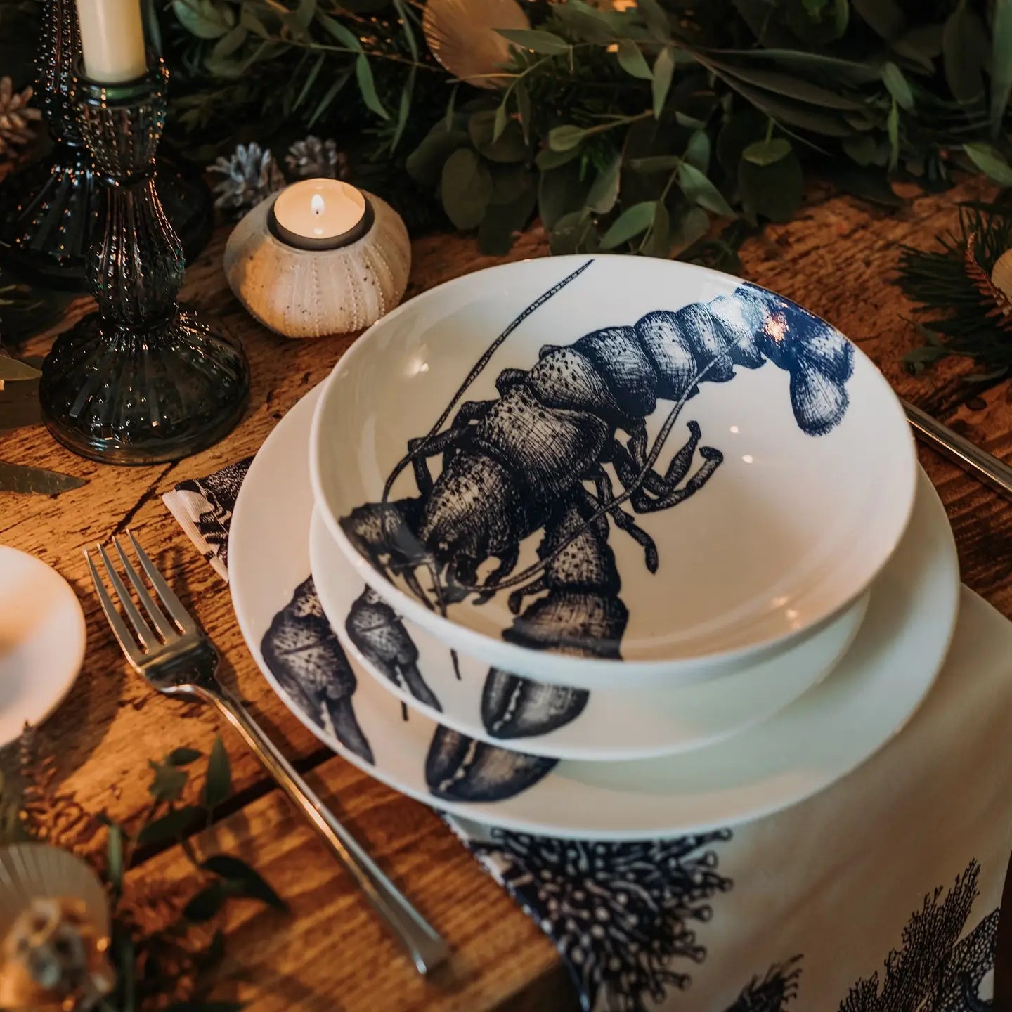 Bone China Lobster Pasta Bowl-3