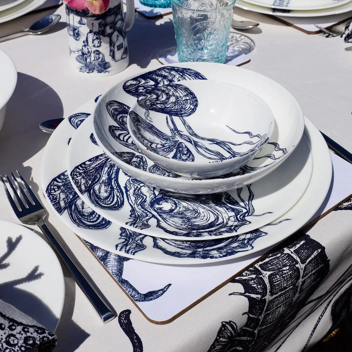 Bone China Mussel & Oyster Side Plate -5