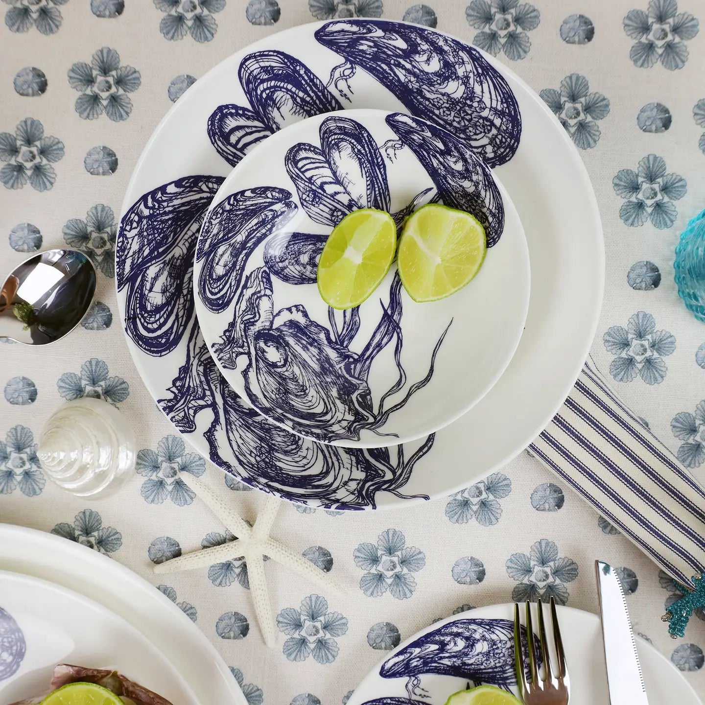 Bone China Seahorse Side Plate 3