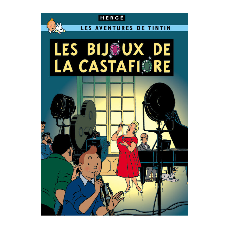 Tin Tin Book Cover Posters "Les Bijox De La Castafiore "