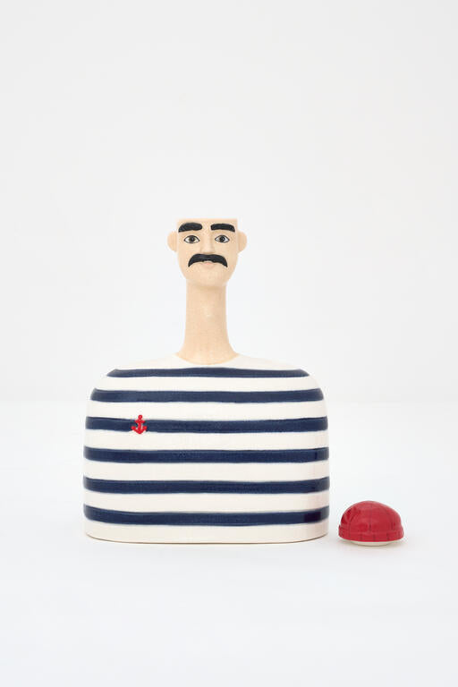 Ceramic Nautical Vase – Male Figure 4