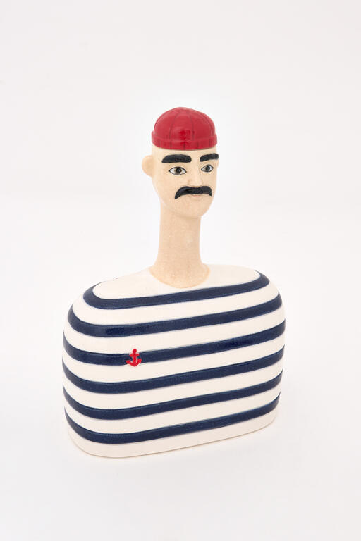 Ceramic Nautical Vase – Male Figure