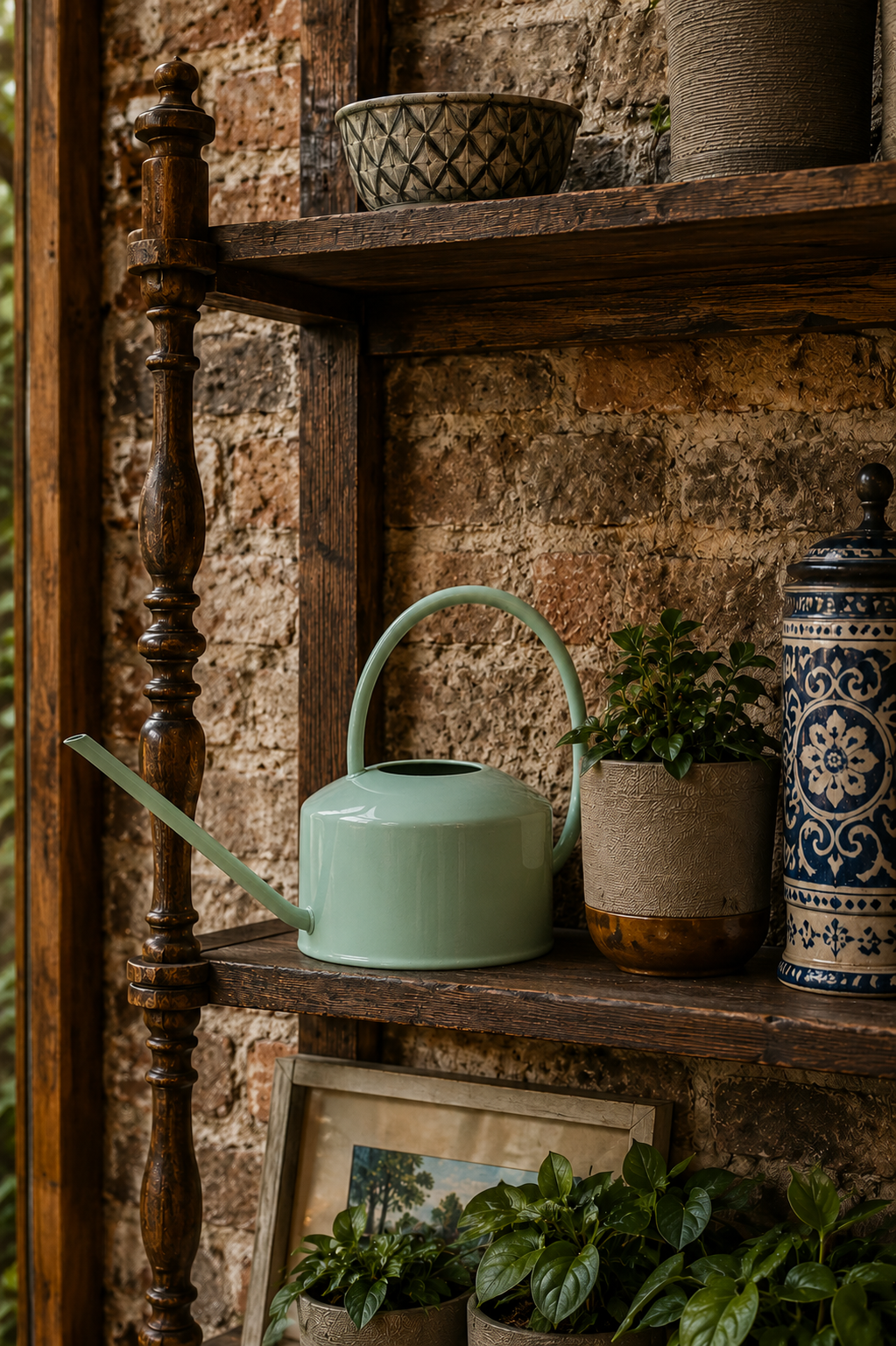 Metal Watering Can 1Ltr - Pistachio
