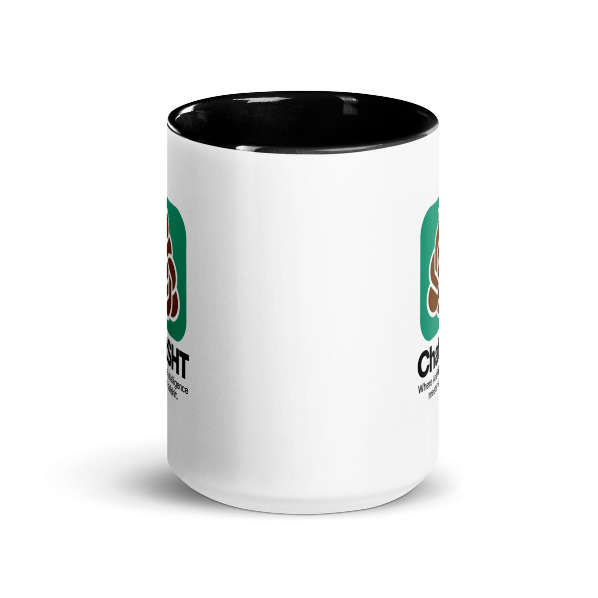 ChatSHT Funny AI Mug – Black Handle & Inside Ceramic Mug 4
