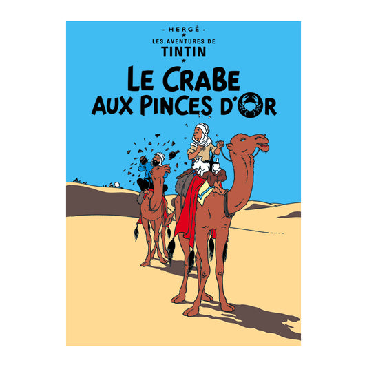 Tintin Book Cover "Le Crabe Aux Pinces D'or "