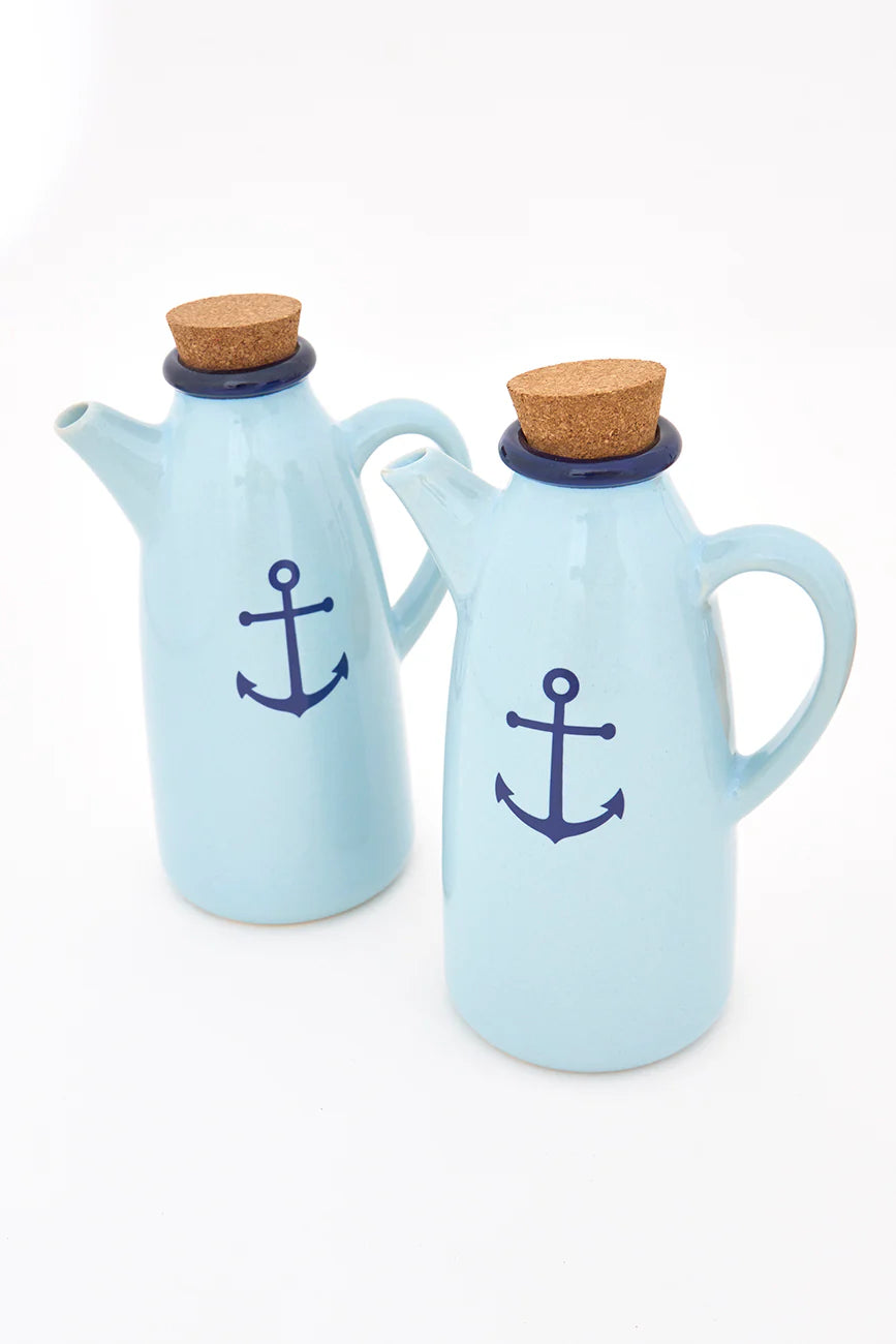 Coastal Anchor Oil & Vinegar Salad Dressing Set