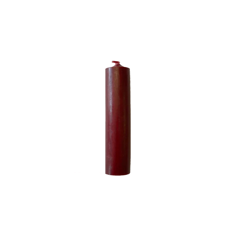 Dark Red Short 4"/10cm Dinner Candles 1