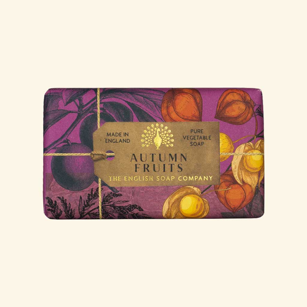 English Soap Company – Anniversary Autumn Fruits Soap (190g) 1