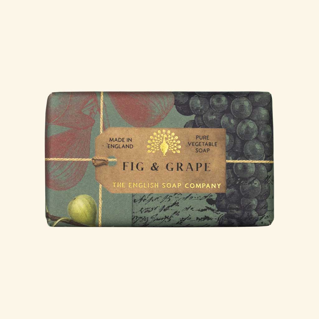 English Soap Company – Anniversary Fig & Grape Soap (190g) 1