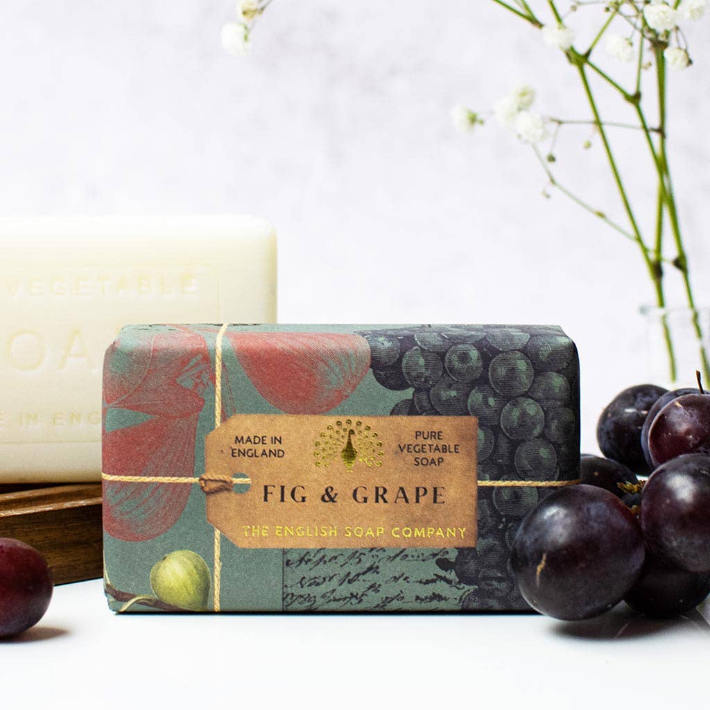 English Soap Company – Anniversary Fig & Grape Soap (190g) 2