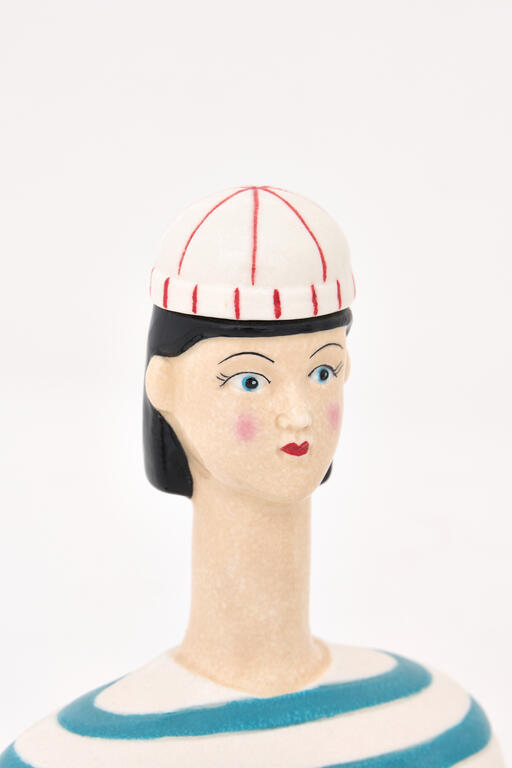 Female Figure Ceramic Nautical Vase 3