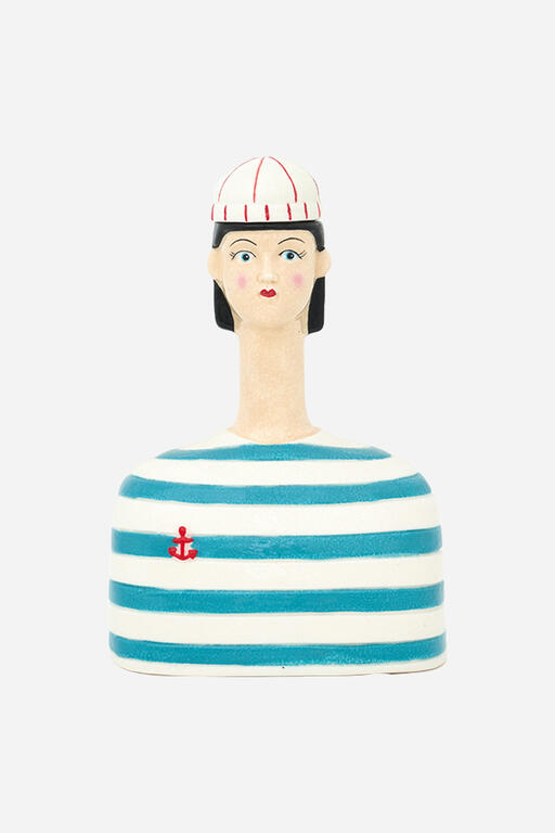 Female Figure Ceramic Nautical Vase 5