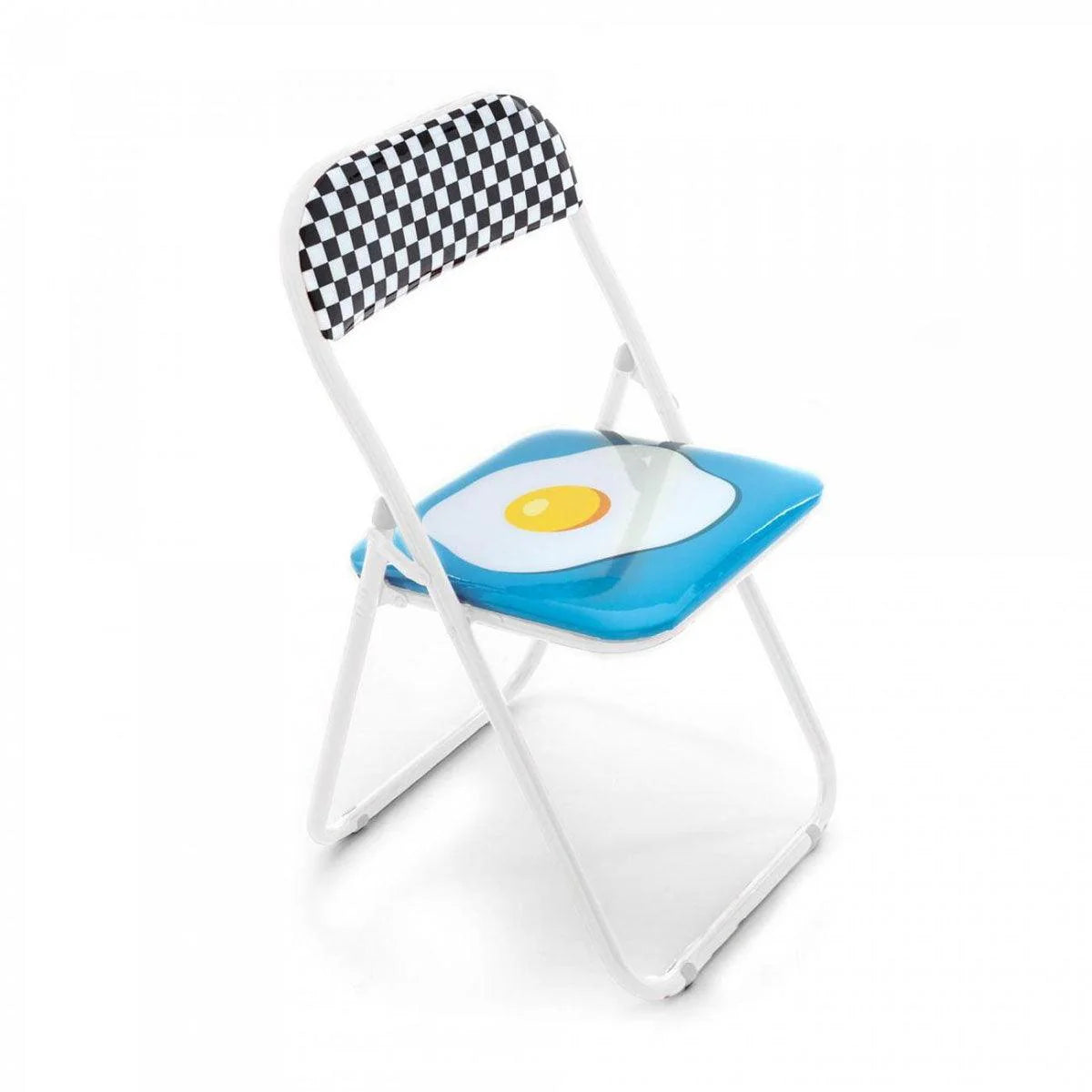 Seletti Studio Job Blow Folding chair "Fried Egg"