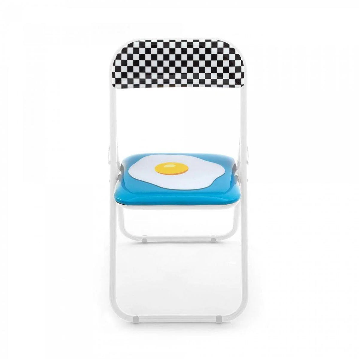 Seletti Studio Job Blow Folding chair "Fried Egg"