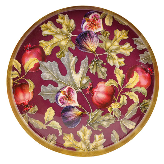Gold Metal Tray - Fig & Pomegranate 1
