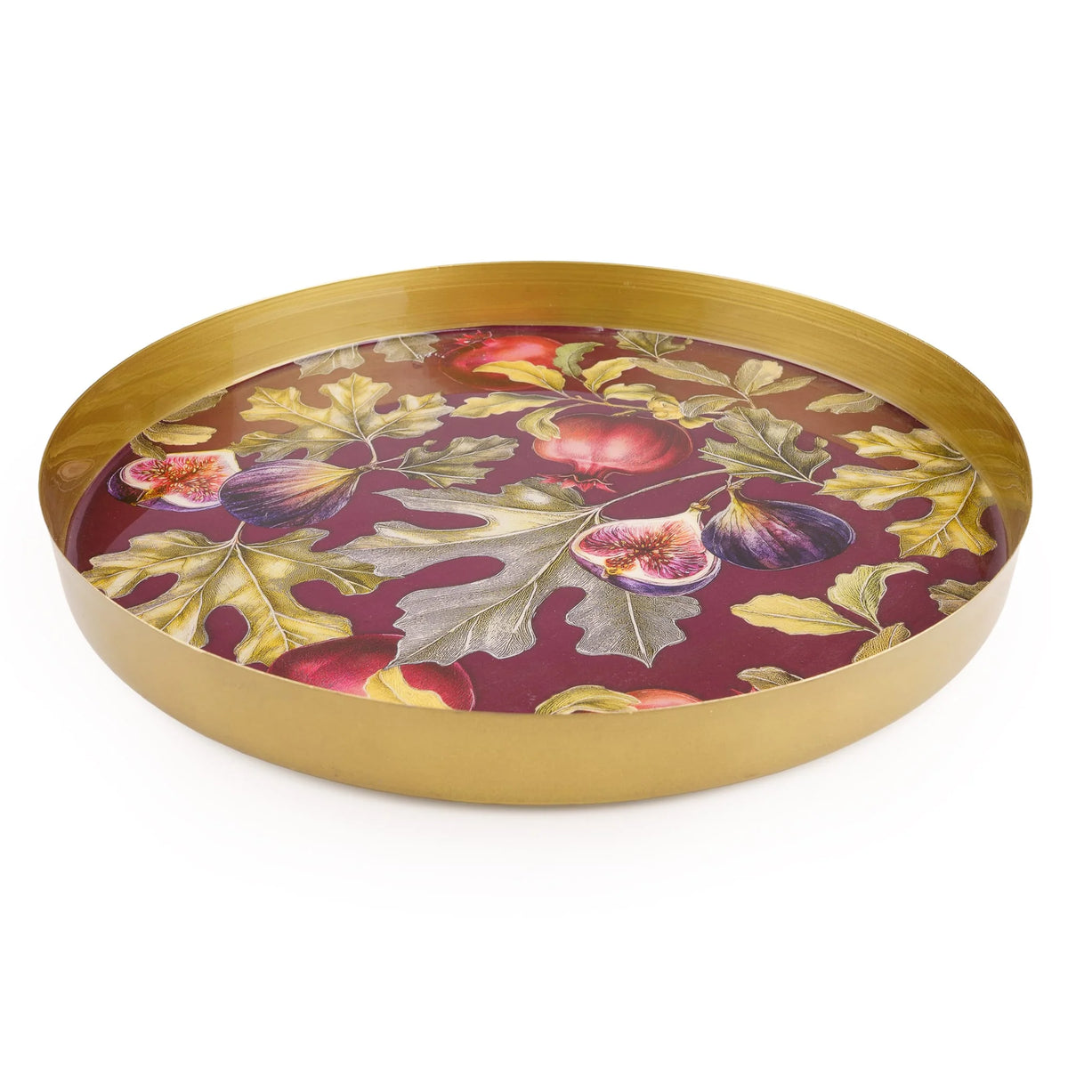 Gold Metal Tray - Fig & Pomegranate 2