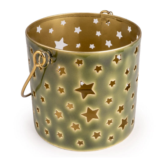 Green Star Lantern – Festive Candle Holder for Autumn & Christmas Gifting 1