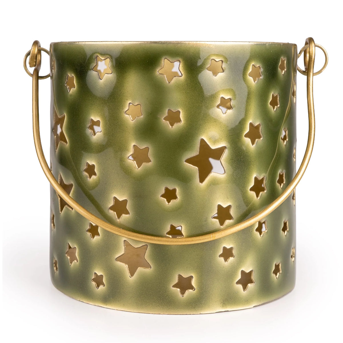 Green Star Lantern – Festive Candle Holder for Autumn & Christmas Gifting 3