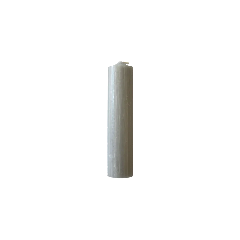 Grey Short 4"/10cm Dinner Candles 1