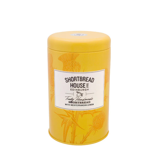 Handmade Traditional Shortbread Biscuits – 140g Gift Tin - with Mediterranean Lemon tin