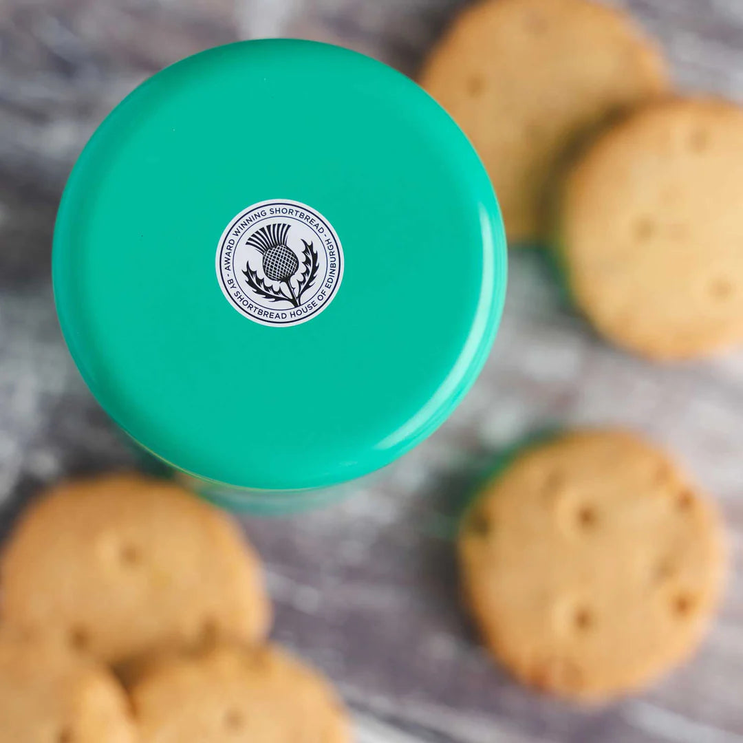 Handmade Traditional Shortbread Biscuits – 140g Gift Tin - with Warming Stem Ginger  Top