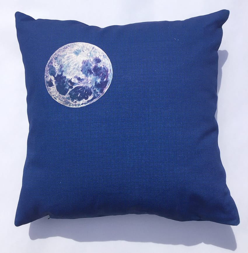 Hare and the Moon Cushion 46 cm x 46cm  back