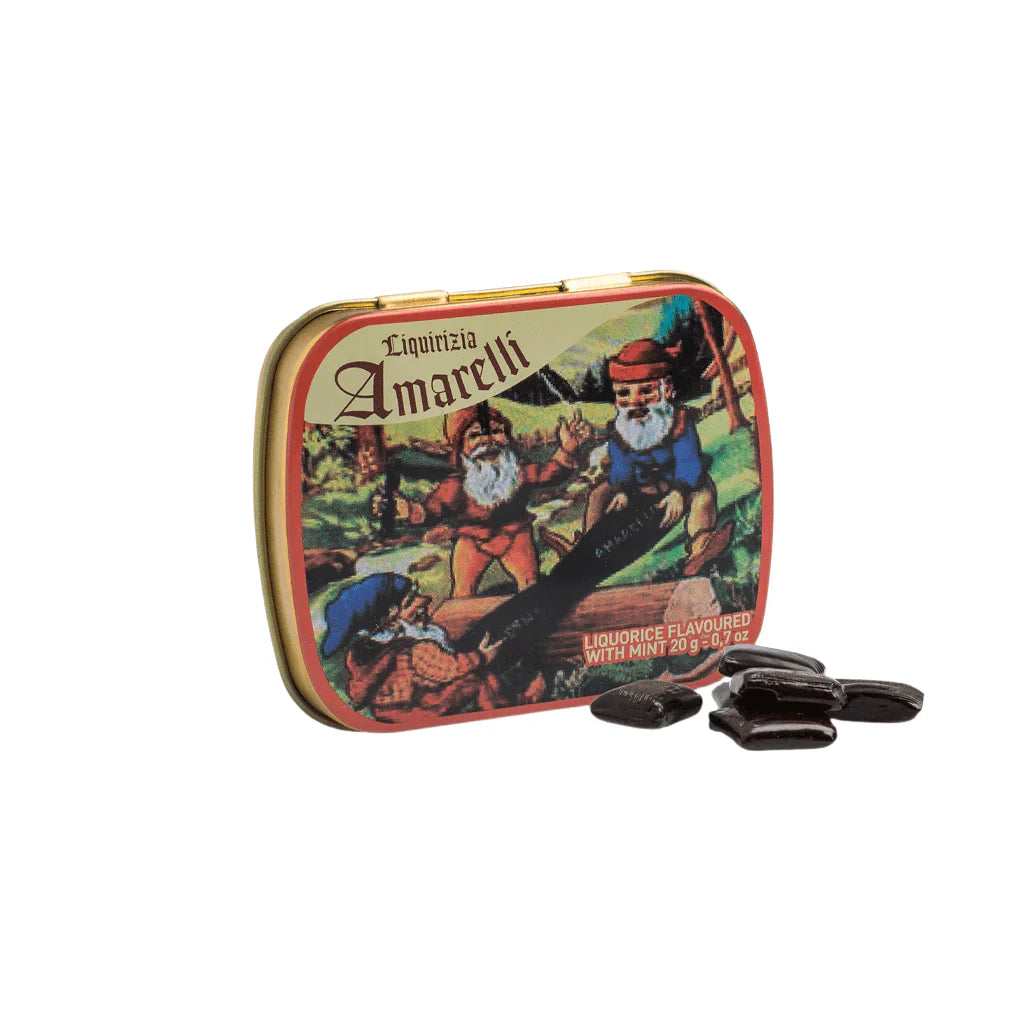 Amarelli  20g "Favette" Tin - Italian Pure Black Liquorice