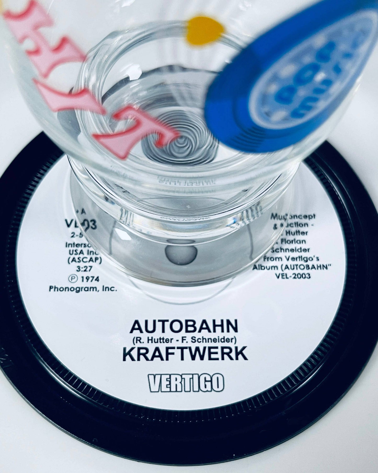 Kraftwerk - ‘Autobahn’ Record Label Coaster. Popsters 3