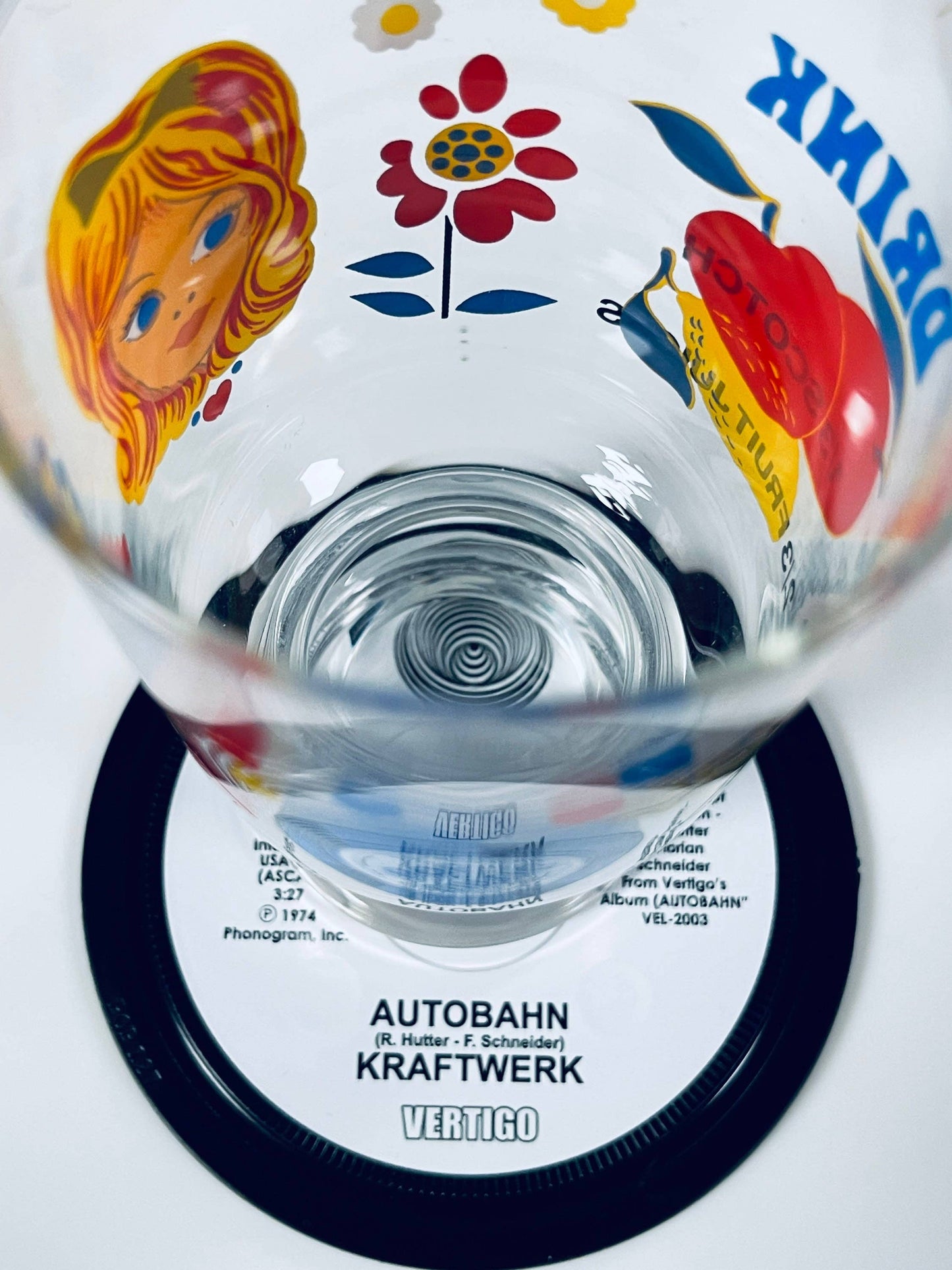 Kraftwerk - ‘Autobahn’ Record Label Coaster. Popsters 4