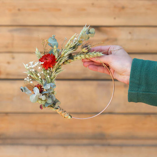 Mini Dried Flower Wreath Winter Edition