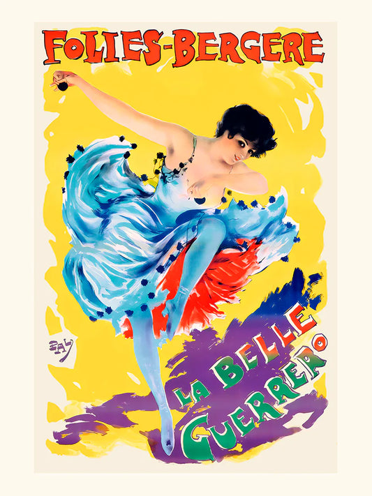 The Beautiful Guerrero, Folie Bergère Poster