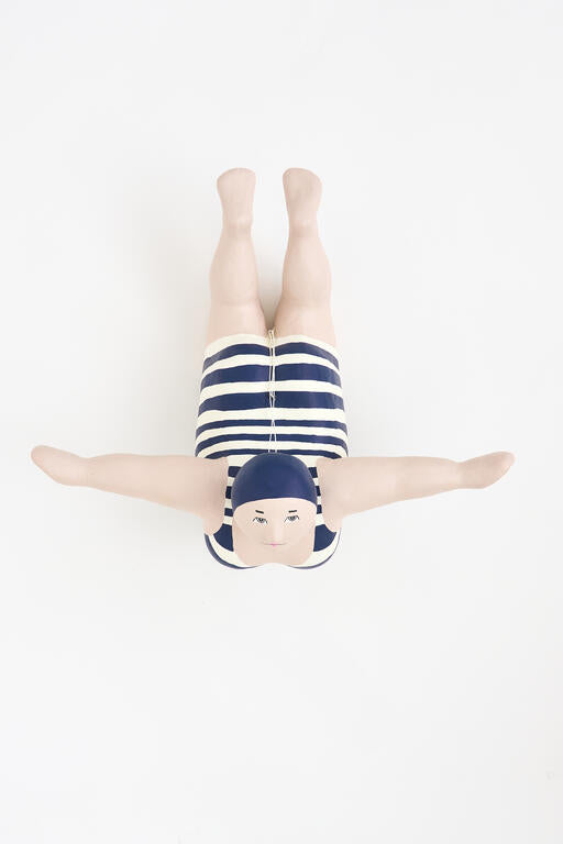 Large Decorative Papier Mâché Bather Hanging Decoration 2