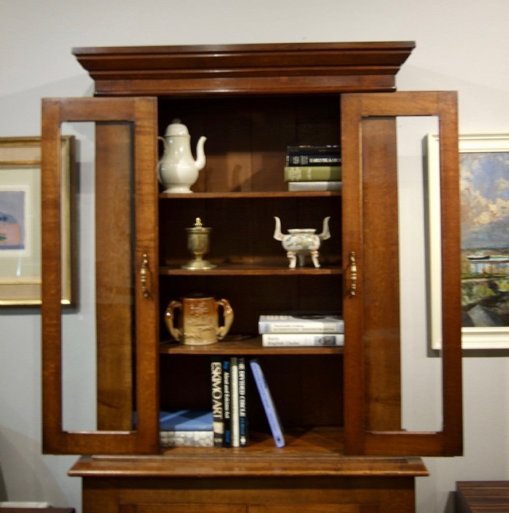 Late Victorian English Oak Narrow Bookcase 6