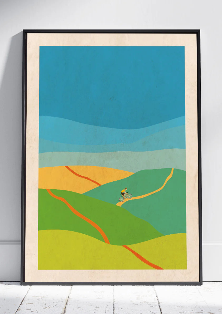 Lone Rider — Abstract Art Print#1